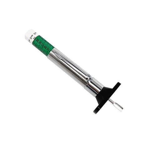 Tire Tread Depth Gauge Calibrated From 0 To 1 Inch In 1/32 Inch Increments, Color Coded Red To 3/32, Yellow 3/32 To 6/32, Green 6/32 To 1 Inch