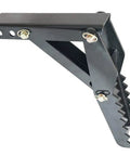 24 Inch Backhoe Thumb Clamp Weld On Folding Adjustable One Half Inch Steel Plate Assembly With Removable Tine Plates