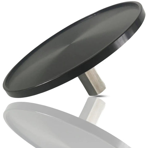 Heavy Duty Zinc Plated Suction Cup Adapter With M8 Thread showcasing flat black aluminum base with M8 threaded nut.