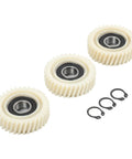 Beefed Up 35T Planetary Gear Kit for E Bike Motors Left Skew Nylon Gears with 12mm ID Circlips for 500W to 1000W Hub Motors