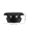 200 Pcs Rubber Cable Grommet Kit With Quick Install No Fuss Easy Setup All Weather Ready Round Hollow Wire Protectors For Distribution Boxes And Garden Fences Black Rubber Wiring Seals That Keep Moisture Out, 1.7 cm