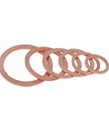 Must Have 30Pcs Copper Washer Flat Ring Gasket Set Seal Kit For Sump Plugs Oil Leak Proof Corrosion Resistant Reduce Friction Durable Heavy Duty For Cars Home Garage Fix Fluid Drips At Shop Easy Install, copper washers stacked