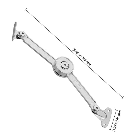 Soft Close Lid Hinges Kit Of 8 With Hydraulic Dampers For Cabinets Chests Wardrobes And Boxes 75 90 110 Degree Opening Angles 20 Kg Capacity Includes Hex Key No Slam Quiet Close single hinge detail with dimensions.