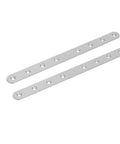 Kickstart Your DIY Game With These Hella Sturdy Stainless Steel Corner Braces And Flat Mending Repair Plates Perfect For Furniture Patching Heavy Duty Woodworking Fixtures Super Easy To Install 18 Piece Silver Pack, long flat mending plates with holes.
