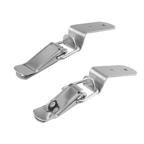 Beefy Toggle Latch Lock Kit Six Pack Right Angle Hook Lock With Spring Loaded Clasp Heavy Duty Iron Hardware For Boxes Toolboxes Drawers Chests Cabinets And More