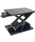 Motorized Rotary Positioning Stage SD410 Z-Axis Pro Grade Lifting Table with hand sliding, black metal, 25kg load, 120mm stroke