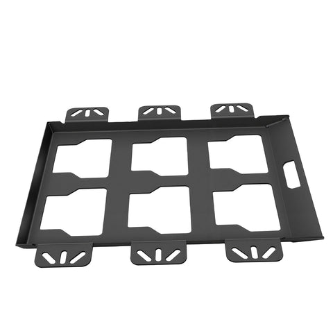 Two Pack Toolbox Mounting Plates With One Hundred Pound Capacity Anti Slip Tool Storage Mounts For Walls Benches And Trailers