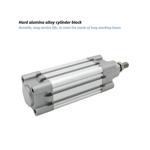 Heavy Duty Aluminum Pneumatic Cylinder Featuring Double Acting Air Design For Industrial Automation And Efficient Material Handling Systems Built Different With Durable Anodized Barrel For Rock Solid Performance, hard aluminum alloy cylinder block.