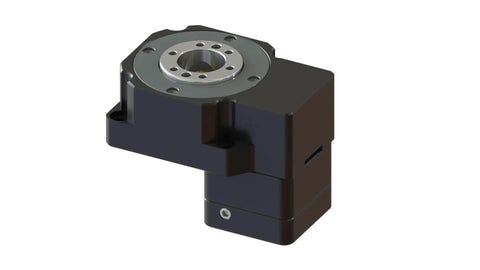 Rock Solid High Precision Hollow Rotating Platform Servo Hollow Shaft Rotary Actuator With 360 Degree Smooth Spin Premium Drive System, black material design.