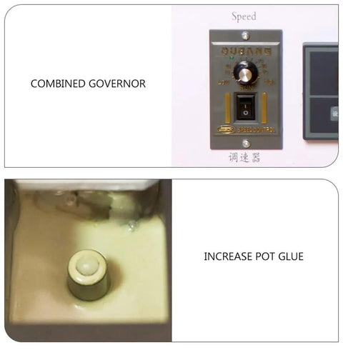 Combined governor and pot glue increase on Automatic Edge Banding Machine For Wood And PVC With Microcomputer Control