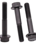 Flanged M8 Hex Bolts 1.25 X 80mm, 8 Pack, Partial Thread, Black Oxide Finish, 10.9 Grade Alloy Steel, Hex Drive 13mm