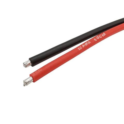 Close-up of 12 AWG flexible silicone wire from EC5 Male Female Cable Adapter With 10cm 12 AWG Flexible Silicone Wire For RC Quadcopter Helicopter Aircraft Drone Cars Boats 2 Pairs Banana Connector Plug