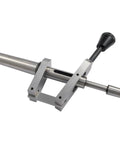 Precision Sensitive Drill Tailstock Attachment With Manual Feed Control For Bench Lathes And Drill Presses showing smooth metal finish and manual lever.
