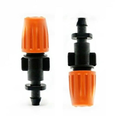 Close-up of 50 Piece Garden Micro Flow Drippers Sprinklers Emitter Set with Adjustable Drip Heads for Watering Systems