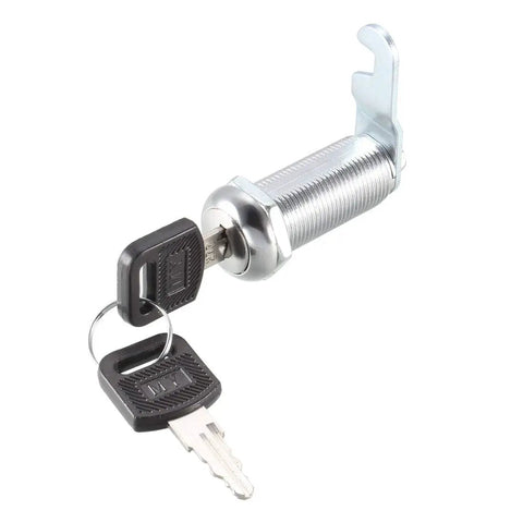 Sturdy One And A Half Inch Cam Lock Set For Cabinets With Long Cylinder Keyed Different Fits Panels Up To One And Three Eighths Inch Thick