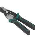 Heavy Duty 8 Inch Wire Stripper And Crimping Pliers For Electricians with beefy handles and high carbon steel build.