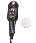 Inductor Tester for PCB and Motherboard Repair, Fast Fault Detection With Green Indicator Light shown with coin for scale.