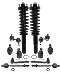 Built Hard Street Ready 12 Piece Full Front Suspension Bundle featuring struts, ball joints, sway bar links, and tie rod ends.