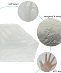 Rugged PVC Microscope Dust Cover For Full Size Lab Microscopes, Waterproof And Dustproof Shield Keeps Dust, Spills, And Debris Off SW380B 40X-2500X Gear, 22 X 13 X 20.8 Inches, Fits Medium To Large Microscopes, Easy Clean. transparent PVC cover with tight seams