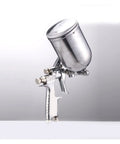 Pro Grade Manual Paint Spray Gun Featuring Slick Adjustable Flow And Fan Patterns For Dead Flat Coats, metallic finish and ergonomic grip.