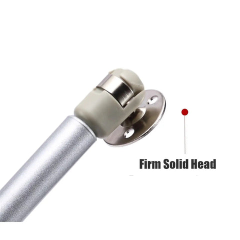 Soft Closing Cabinet Hinges For Kitchen Cupboards And Toy Box Lids, Heavy Duty Gas Strut Support 6kg To 15kg, Gray ABS Head