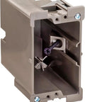 Retrofit Single Gang Wall Box for Stud or No Stud Install Old Work Electrical Box with One And A Half Inch Toggle Depth for Smart Devices Outlets or Switches Heavy Duty Mount Supports Up to 50 Pounds