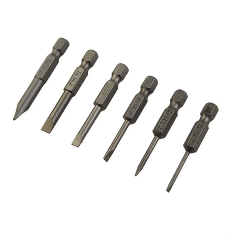Get Your Hands On These Top Tier Precision Slotted Screwdriver Bits For Power Drills Featuring 6 alloy steel hex-shank tips, 2-6mm