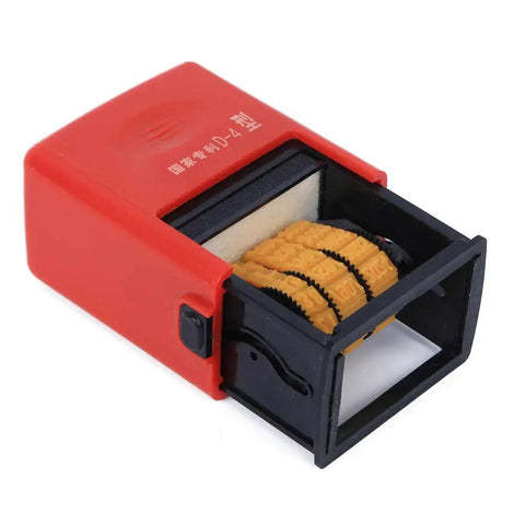 High Efficiency Adjustable Date Coding Machine For Food Plastic Bags with quick dry ink reservoir and precision cast font detail.