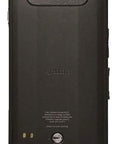 Heavy Duty Android Phablet With Massive Five Point Seven Inch Screen And Solid 4G LTE Handling Rough Jobs With Legit Mil Spec Armor And Kick Butt Durability Sealed Against Rain Dust And Grit In Matte Black - back view showing textured surface and camera.
