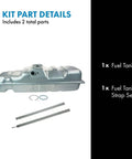 Fuel Tank And Strap Kit For Chevrolet And GMC Pickups 1997 To 2000 C1500 C2500 C3500 And K1500 K2500 K3500 Includes A Fuel Tank And Strap Set Built To Last With Durable Construction And Simple Install