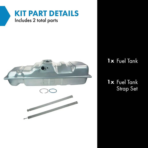 Fuel Tank And Strap Kit For Chevrolet And GMC Pickups 1997 To 2000 C1500 C2500 C3500 And K1500 K2500 K3500 Includes A Fuel Tank And Strap Set Built To Last With Durable Construction And Simple Install