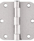 Interior Door Frame Hinges 3-Pack, Water-Resistant And Pre-Lubricated For Left Or Right Handed Doors, Satin Nickel Finish, 3.5 In L