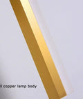 Super Slick Retro LED Wall Sconce With Full Copper Metal Base And Frosted Acrylic Shade, close-up of full copper lamp body.