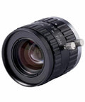 Sixteen Millimeter Focal Length Two Thirds Inch Fixed Lens For Machine Vision Cams With C Mount, low distortion, locking focus and iris screws.