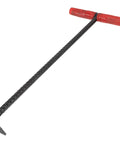 Heavy Duty Manhole Cover Lifter Hook Rock Solid Steel Build With Secure Comfort Handle And Slick T Shape Design for grate removal tool