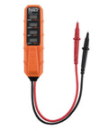Electrical Test Kit With GFCI Outlet Tester And AC DC Voltage Tester For 24V To 240V AC And 32V To 330V DC in orange casing