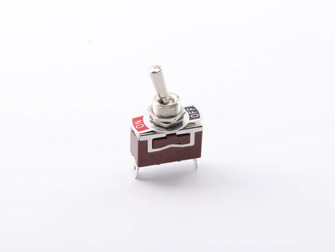 Heavy Duty Toggle Switch On Off 2 Pin SPST 15A 250VAC With Silver Contacts Brown Plastic Terminal Rocker For Control Panels, Appliances, And Industrial Equipment, brown body