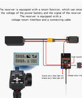 CT6A 6 Channel 2.4GHz RC Transmitter And Receiver Kit wiring diagram with LED screen, code matching button, and connections