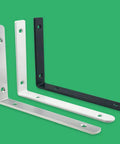 Heavy Duty L Shaped Corner Brackets With Included Fasteners For Floating Wall Shelving Storage Set Of Two stainless steel support angles