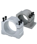 Premium CNC Aluminum Spindle Motor Fixture Clamp Bracket for Openbuild Engraver Router, showing 52-125mm sizes and 3 hole design.