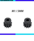 2 Pack Machined Hardened Steel 13T Motor Pinion Gear For 1/8 Sledge Replacement Upgrade 6483X 1.0 Pitch Fits 5mm Shaft