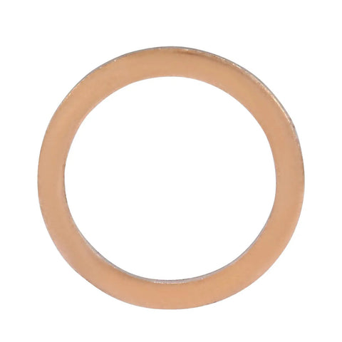 Top Shelf Copper Flat Washers 22 X 28 X 1.5mm Crimp Seal Discs for reliable drain plugs, copper gasket, 10 pack.