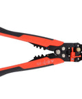 Red Automatic Wire Stripping Pliers High Carbon Steel Multi Functional Cable Cutting Tool For Efficient Electrical Repair And Machine Maintenance Work Perfect For Pro Mechanics with ergonomic handles and cutting edges.