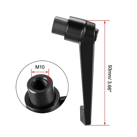 M10 Quick Release Push Button Ratchet Lever Adjustable Clamping Handle Female Threaded Stud Heavy Duty metal toggle with 93mm size.