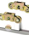 2 Pack Sliding Door Rollers For Andersen Patio Doors 1 1/4 Inch Tandem Roller Assembly With Steel Ball Bearing Replacement Wheels Compatible With OEM Nos 1997061 And 1273704 Designed For 200 Series Narroline Perma-Shield And 400 Series Andersen Doors.