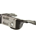 Side view of left hood hinge from Hood Hinge Set for Chevy Silverado GMC Sierra 1500 2500HD 3500HD 07-14, durable steel construction.