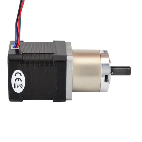 Beefy Torque NEMA 17 Stepper With Planetary Gearbox 19.19 To 1 for DIY CNC camera and telescope projects, 0.094° step angle, 4-wire bipolar