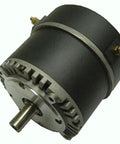 Heavy Duty Brush Type Permanent Magnet DC Motor delivering 12 to 48 volts, featuring a robust design with a metal casing.