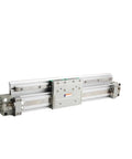 Rugged MY1H Pneumatic Rodless Cylinder With Ironclad Mechanical Joint And Seamless Linear Guide Track built for factory automation.