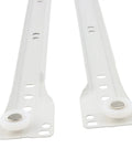 Heavy Duty 16 Inch Bottom Mount Drawer Slides Set 6 Pairs With Mounting Screws White Finish Rust Resistant Cold Rolled Steel Rails Easy Install Replacement Drawer Track Hardware for Bottom Or Side Mount Drawers, white steel rails